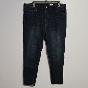bridge by‎ gly - Indigo Blue Ankle Cropped Pants with Tapered Leg